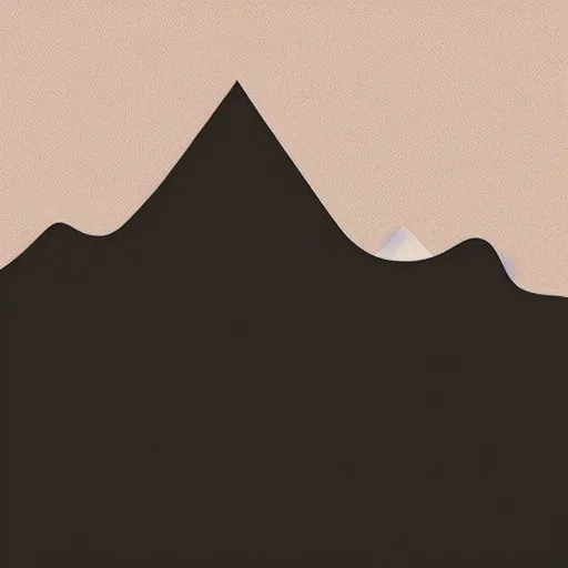 Prompt: “ geometric vector illustration of mountains in the fog ”