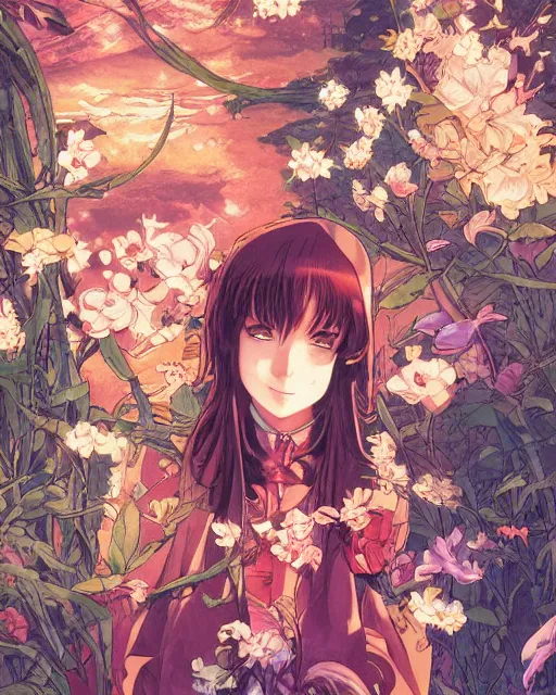 Prompt: anime girl smiling softly, art poster, ambient lighting, detailed, by ayami kojima, makoto shinkai, kilian eng