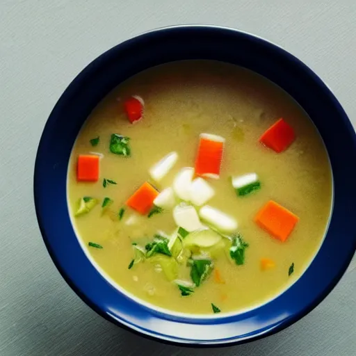 Image similar to a soup is sitting in the office