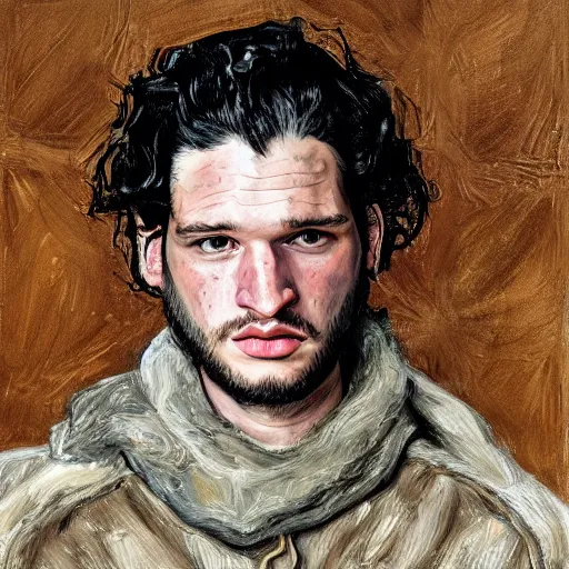 Prompt: high quality high detail painting by lucian freud, hd, jon snow