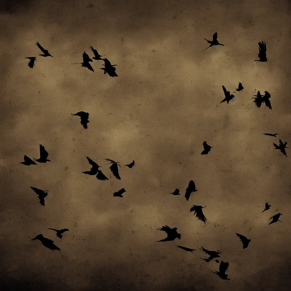 Image similar to birds by ben templesmith, dynamic lighting, cinematic, epic composition, masterpiece