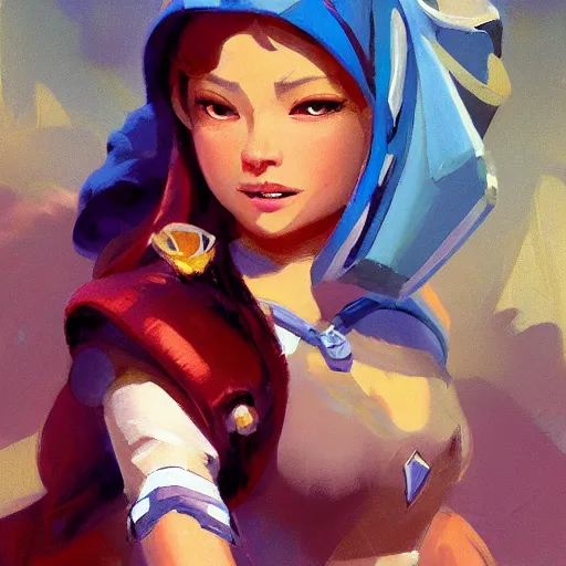 Prompt: greg manchess portrait of zelda as disney character, matte painting, bold shapes, hard edges, by huang guangjian, gil elvgren, sachin teng. in a beautiful landscape full of emotions, cgsociety masterpiece, artstation trending, by rossdraws, ghibli, kimi no na wa, greg rutkowski, simon stalberg, greg manchess