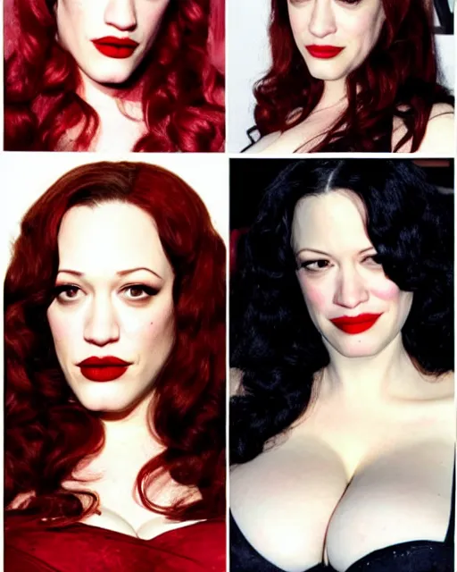 Image similar to kat dennings christina hendricks jennifer tilly, by gilbert hernandez, gorgeous beautiful, stunning, deviant, arrogant