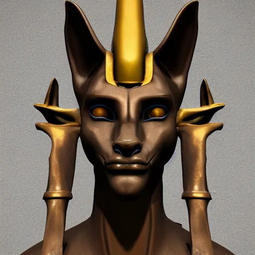 Prompt: anubis, head, unreal 5, professional, masterpiece, hightly detailed