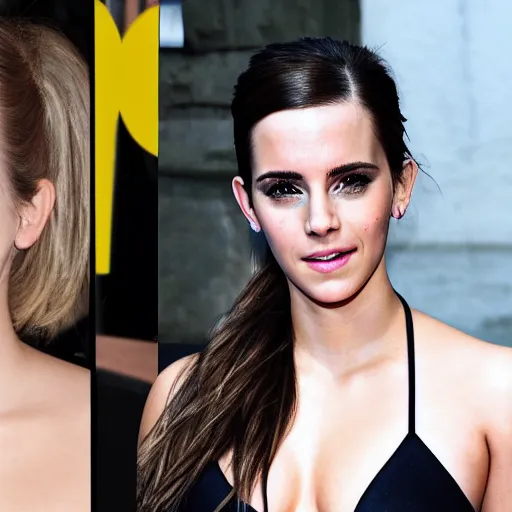 Image similar to Emma Watson/Kim Kardashian/Scarlett Johansson hybrid