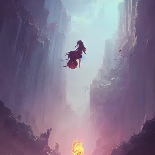 Image similar to the birth of a new revolution. the creation of something large. in the style of rossdraws, wlop, greg rutkowski, ghibli, arcane from netflix