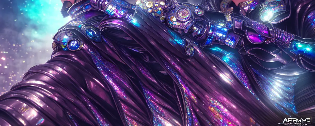 Image similar to hyperdetailed city streets metals and shiny iridescent gems, dark rainbow nimbus, inspired by ross tran and masamune shirow and kuvshinov, intricate, photorealistic, octane render, rtx, hdr, unreal engine, dnd digital art by artgerm