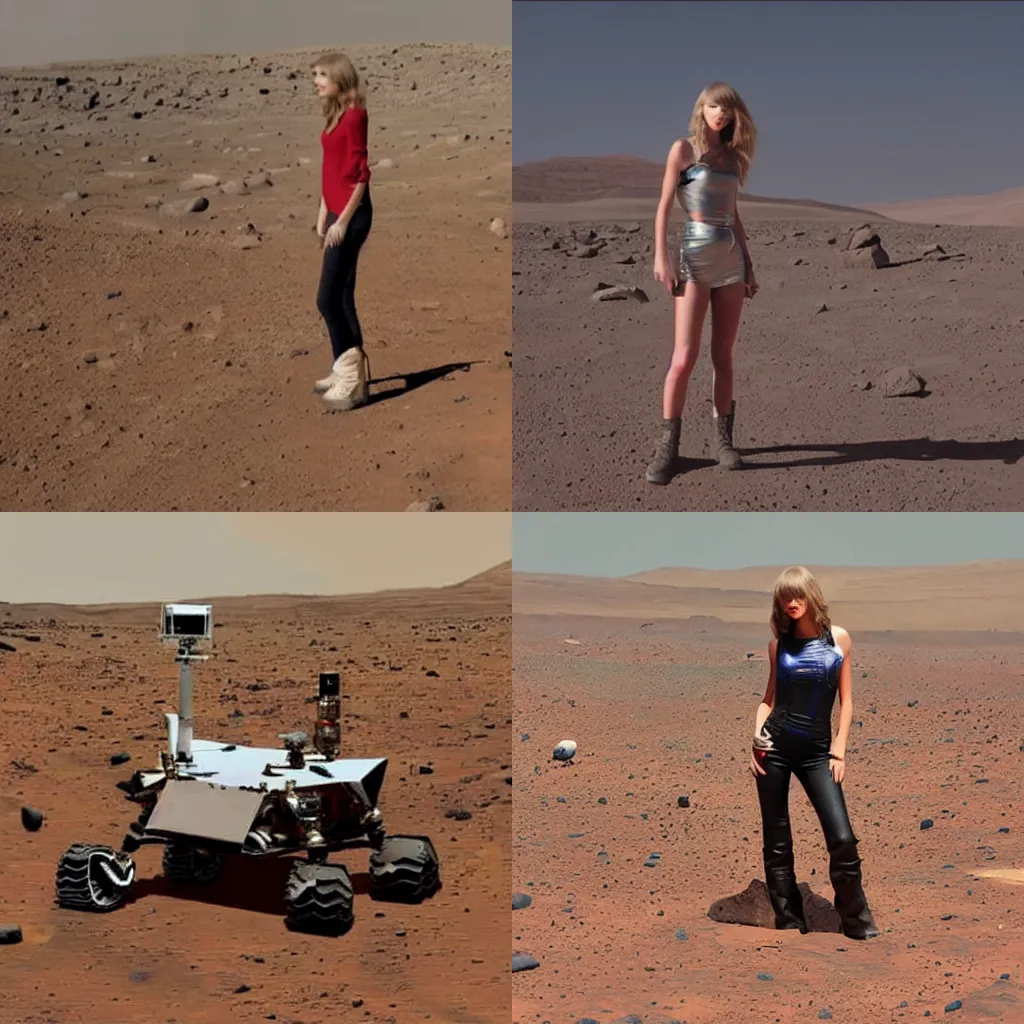 Prompt: Taylor Swift on Mars