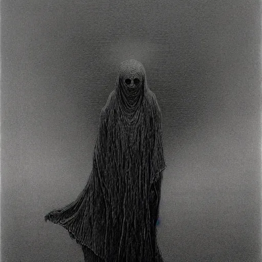 Image similar to spirit creature made by zdzisław beksinski ghost