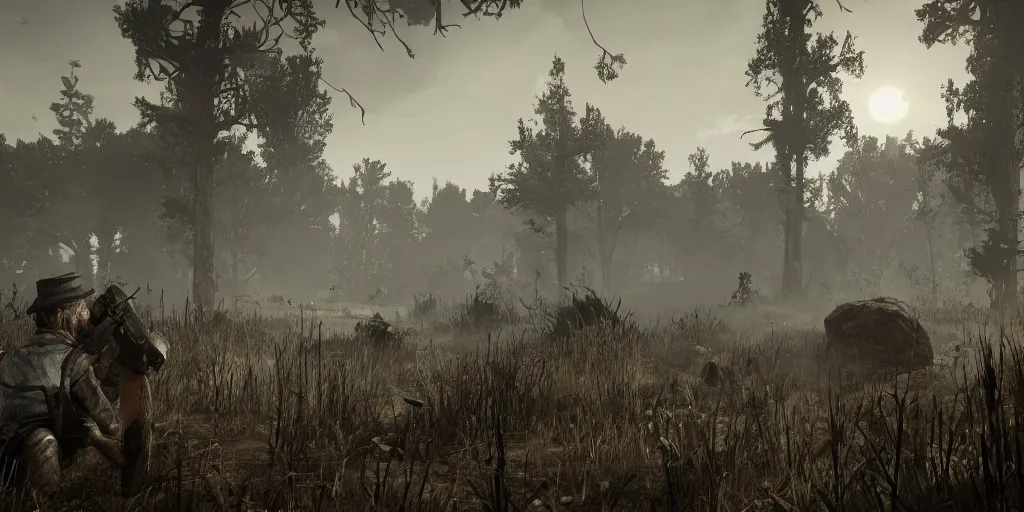 Prompt: hunt showdown landscape