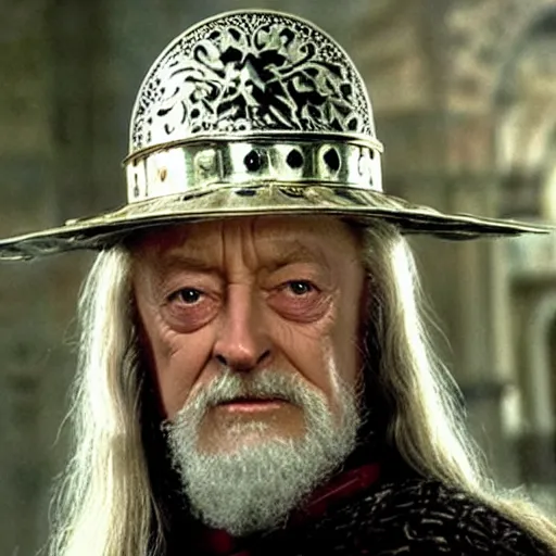 Image similar to theoden king of rohan wearing sombrero