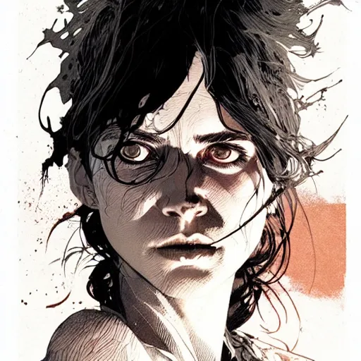 Prompt: portrait soft light, by killian eng and bernie wrightson and martin deschambault and conrad roset, inspired by mad max, etching, fine, sharp high detail,