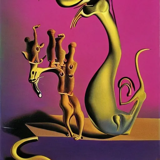 Image similar to The Pink Panther by Salvador Dalí