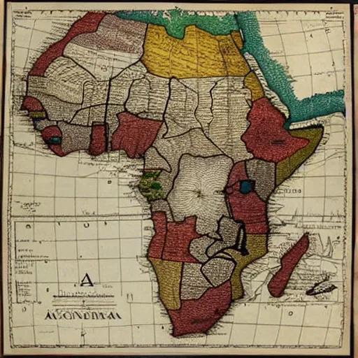 Image similar to colonial map of Africa