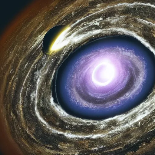 Image similar to black hole eating the earth