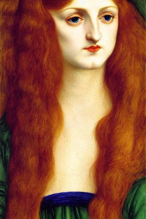 Prompt: poor girl, painting by rossetti detailed art,