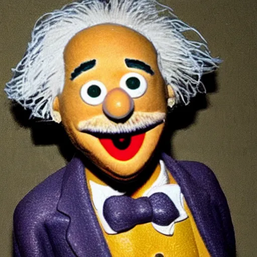 Image similar to Einstein as a Muppet.