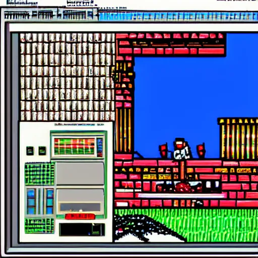 Image similar to amiga computer running deluxe paint iv