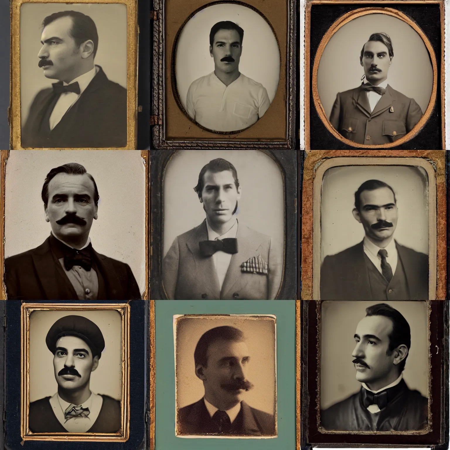 Prompt: photo of mario as a real person, traditional portrait, face neck shoulders, 8 k, ambrotype