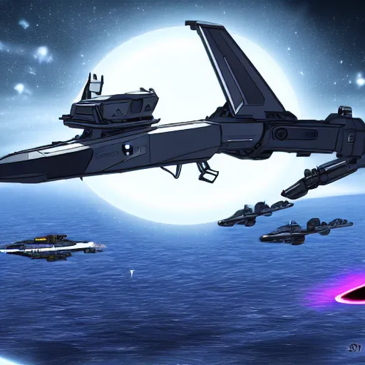 Prompt: the space navy in the year 2 5 0 0. hyper realistic, dynamic lighting, detailed
