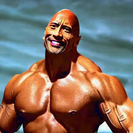 prompthunt: dwayne the rock johnson's face on the body of a kangaroo