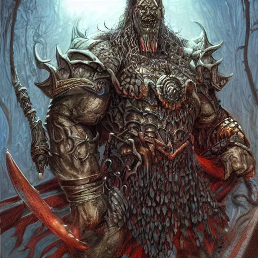 Image similar to menacing weird Dol Guldur orc by Mark Brooks, Donato Giancola, Victor Nizovtsev, Scarlett Hooft, Graafland, Chris Moore