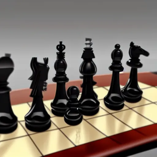Image similar to the matrix characters as chess pieces