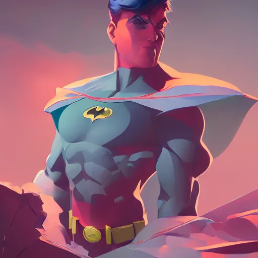 Image similar to hero world batman, behance hd by jesper ejsing, by rhads, makoto shinkai and lois van baarle, ilya kuvshinov, rossdraws global illumination