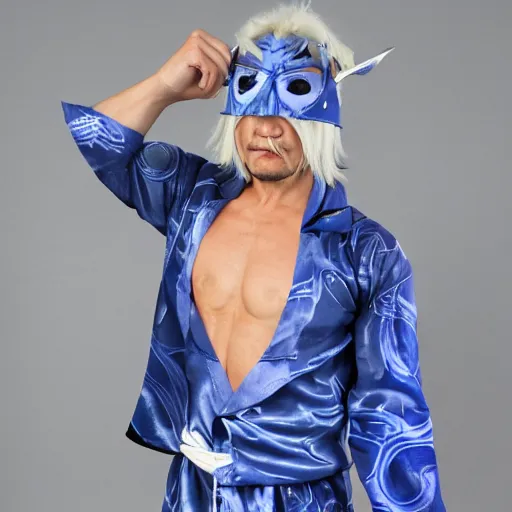 Image similar to Raiden from MGRR in pajamas