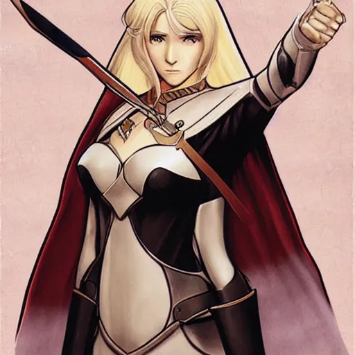 Image similar to Fire Emblem Character Portrait by Adam Hughes