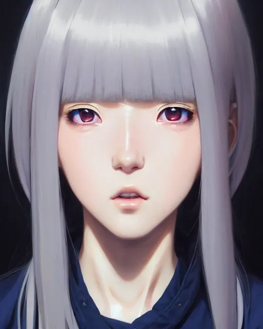 Prompt: portrait Anime girl, cute-fine-face, white-hair pretty face, realistic shaded Perfect face, fine details. Anime. realistic shaded lighting by Ilya Kuvshinov katsuhiro otomo ghost-in-the-shell, magali villeneuve, artgerm, rutkowski, WLOP Jeremy Lipkin and Giuseppe Dangelico Pino and Michael Garmash and Rob Rey