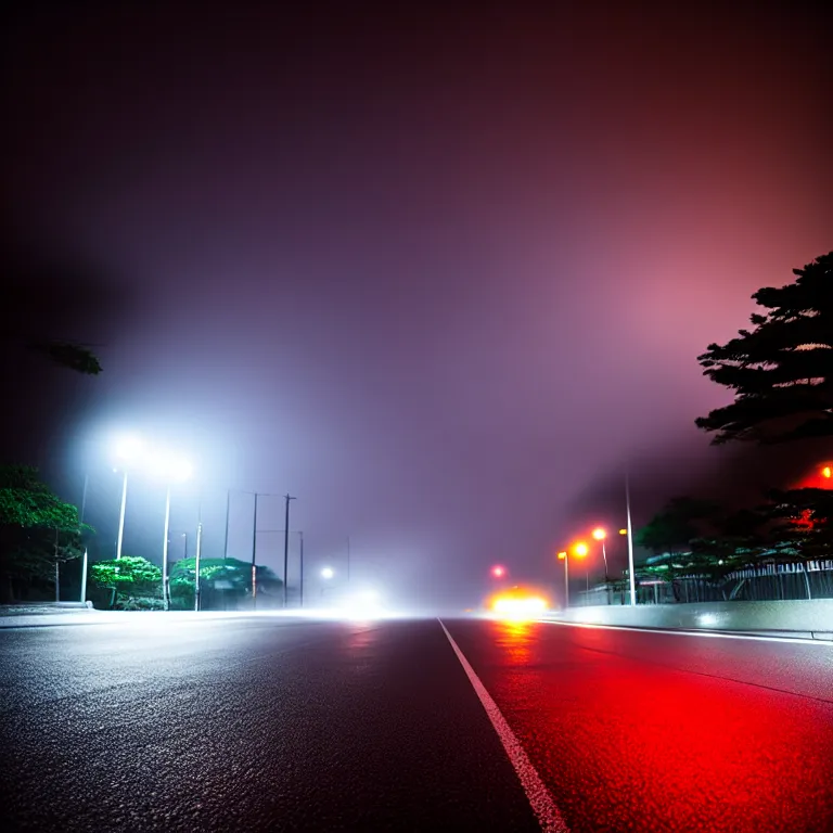 Image similar to close-up-photo JZX90 twin turbo drift middle of empty street, misty kanagawa prefecture, night, cinematic color, photorealistic, highly detailed,