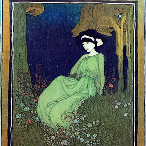 Image similar to painting by edmund dulac