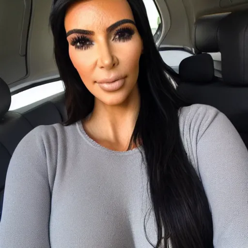 Prompt: Kim Kardashian selfie for Twitter likes