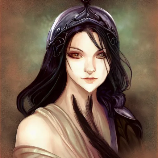 Image similar to Luthien in the style of WLOP