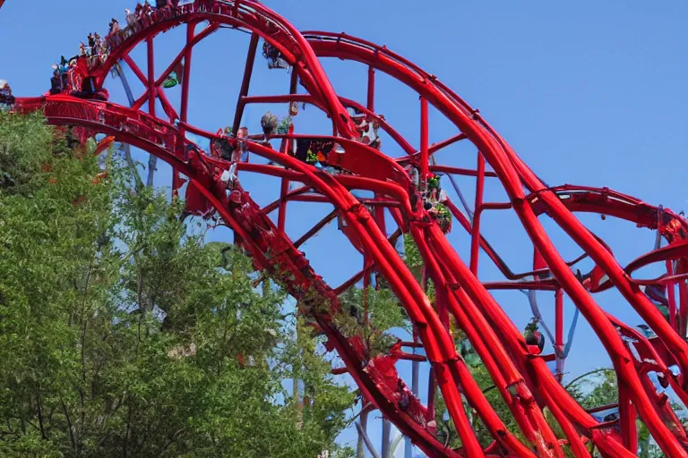 Image similar to El Toro roller coaster, at six flags great adventure, DSLR photography