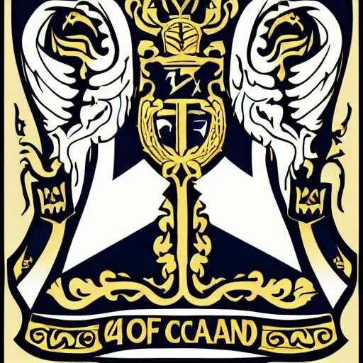 Prompt: coat of arms in the style of traditional scandinavian