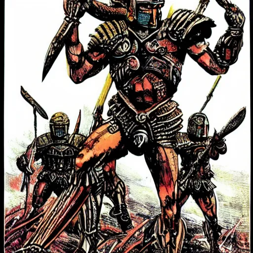Image similar to Spartans by philippe druillet