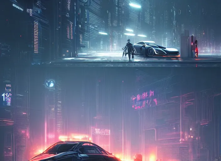 Prompt: Kudos Hyundai as a Cyberpunk 2077 loading screen, intricate, dystopian, sci-fi, extremely detailed, digital painting, artstation, concept art, smooth, sharp focus, illustration, intimidating lighting, incredible art by artgerm and greg rutkowski and alphonse mucha and simon stalenhag