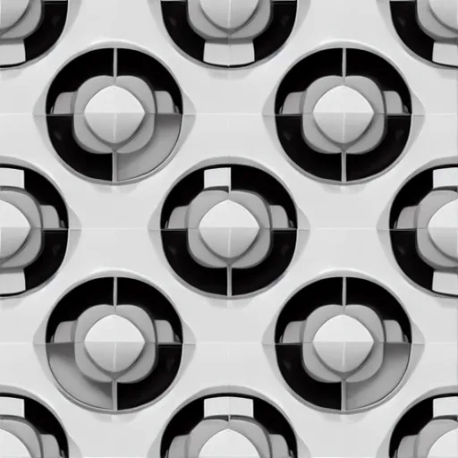 Image similar to 4 k large tiled retrofuturism brutalist floor white black seamless texture, material, flat, pbr, hi - res