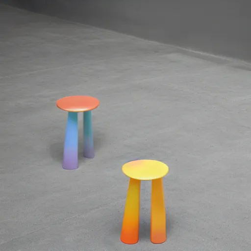 Image similar to the rainbow stool by tadao ando