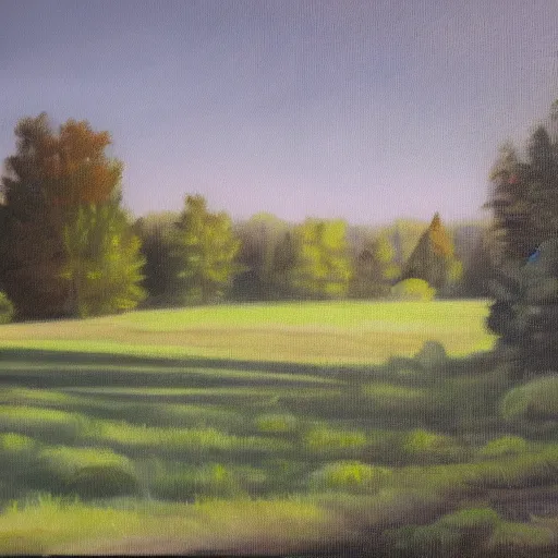 Prompt: beautiful oil painting of wiley park galva by olaf krans