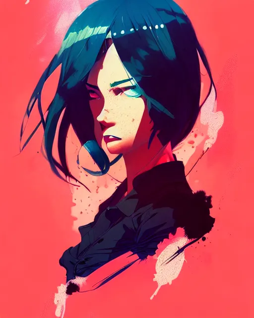 Image similar to a ultradetailed beautiful panting of a stylish gangster girl, by conrad roset, greg rutkowski and makoto shinkai, trending on artstation