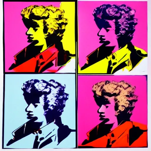 Image similar to depeche mode, in the style of andy warhol, smooth, very detailed