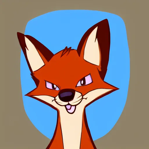 Prompt: headshot portrait of an anthropomorphic cartoon style fox fursona, drawn by Falvie, fleurfurr, trending on furaffinity