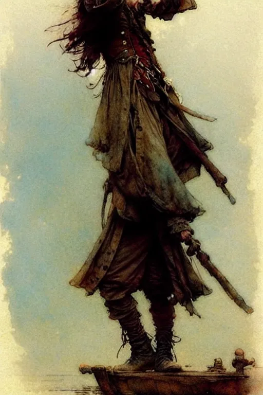 Prompt: ( ( ( ( ( howard pyle pirate. muted colors. ) ) ) ) ) by jean - baptiste monge!!!!!!!!!!!!!!!!!!!!!!!!!!!!!!