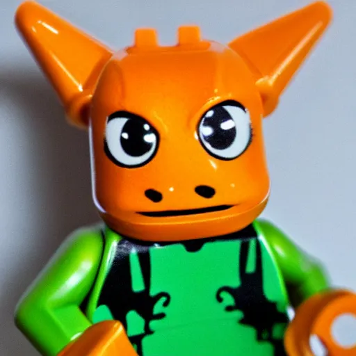 Prompt: Charmander lego