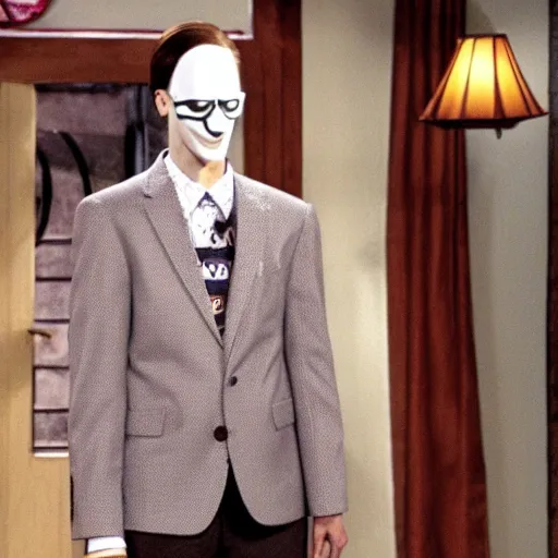 Prompt: slenderman in a comedy tv sitcom