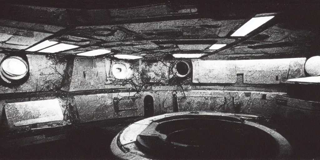 Image similar to detailed medium format photo, polaroid still from tarkovsky movie, interior of a 1 9 7 0's sci - fi film spaceship, haze, high production value, intricate details, 8 k resolution, hyperrealistic, hdr, photorealistic, high definition, tehnicolor, award - winning photography, masterpiece, amazing colors