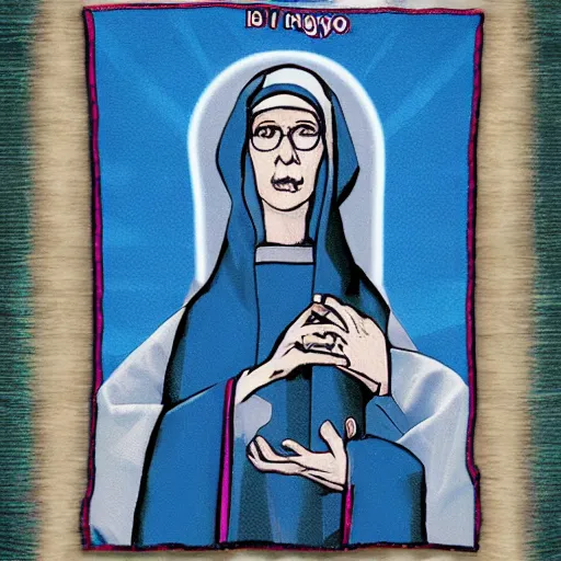 Image similar to blue nun, clutch yo - yo, trans rights